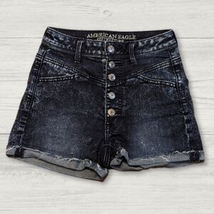 Women's American Eagle Outfitters Blue Denim Jean Shorts Size 00
